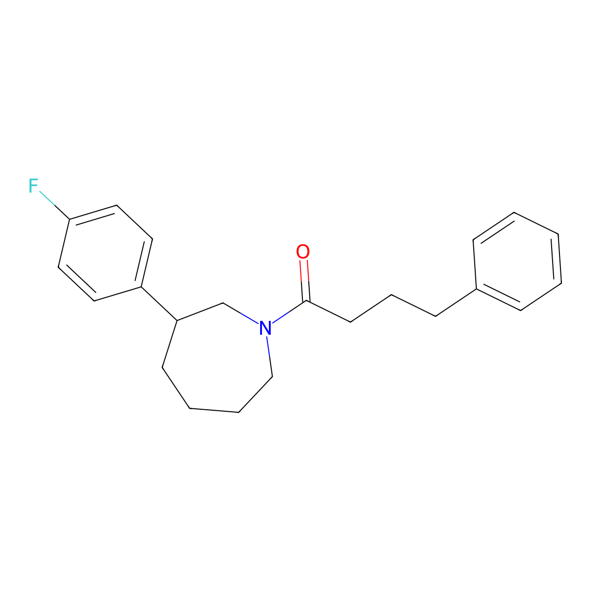 1-[3-(4-Fluorophenyl)azepan-1-yl]-4-phenylbutan-1-one molecular structure, CAS 1705815-53-7