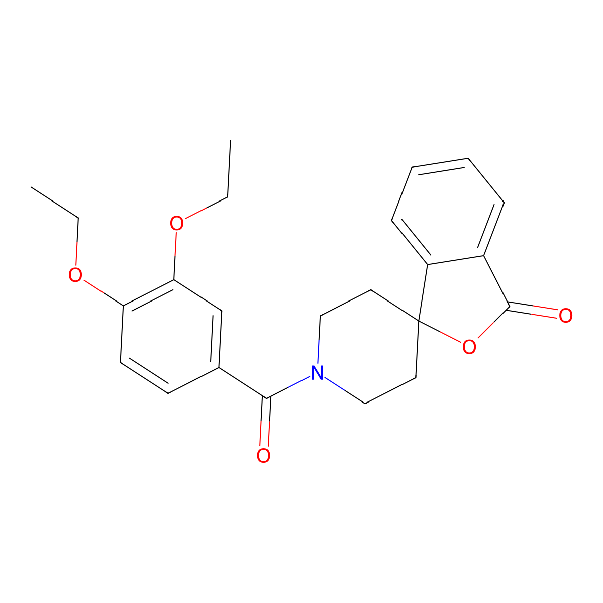 1'-(3,4-diethoxybenzoyl)-3H-spiro[isobenzofuran-1,4'-piperidin]-3-one molecular structure, CAS 1705881-51-1