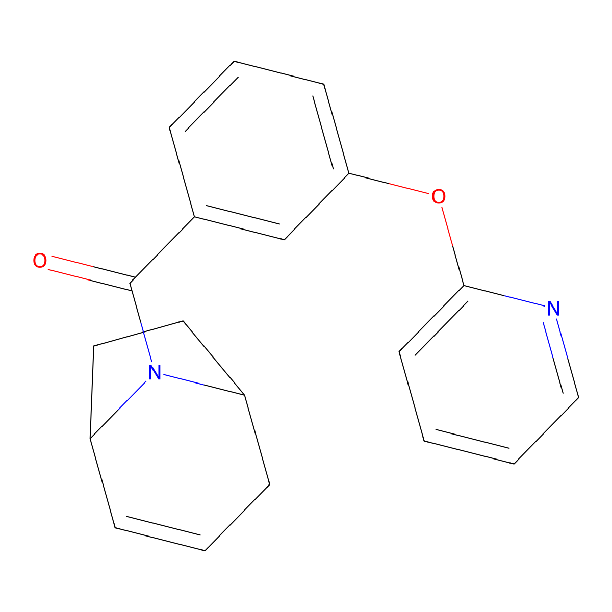 (1R,5S)-8-azabicyclo[3.2.1]oct-2-en-8-yl(3-(pyridin-2-yloxy)phenyl)methanone molecular structure, CAS 1705884-54-3