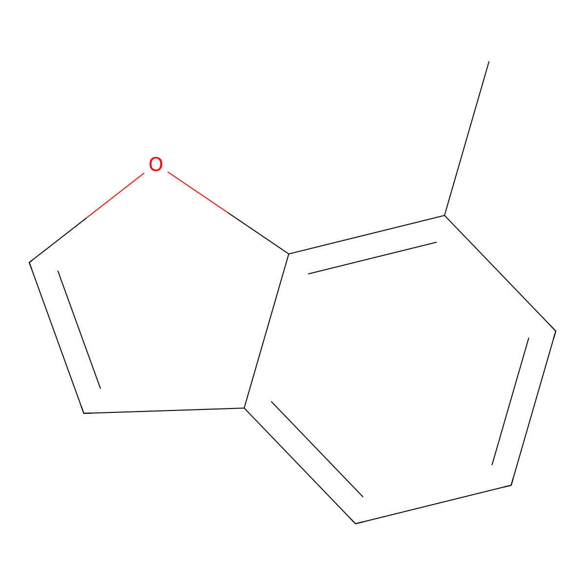 7-Methylbenzofuran molecular structure, CAS 17059-52-8