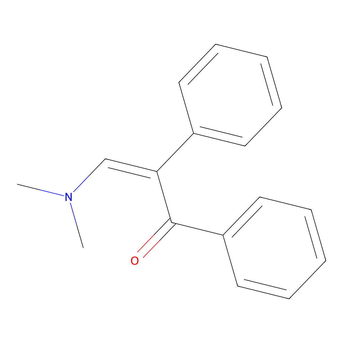 3-(Dimethylamino)-1,2-diphenyl-2-propen-1-one molecular structure, CAS 17059-74-4