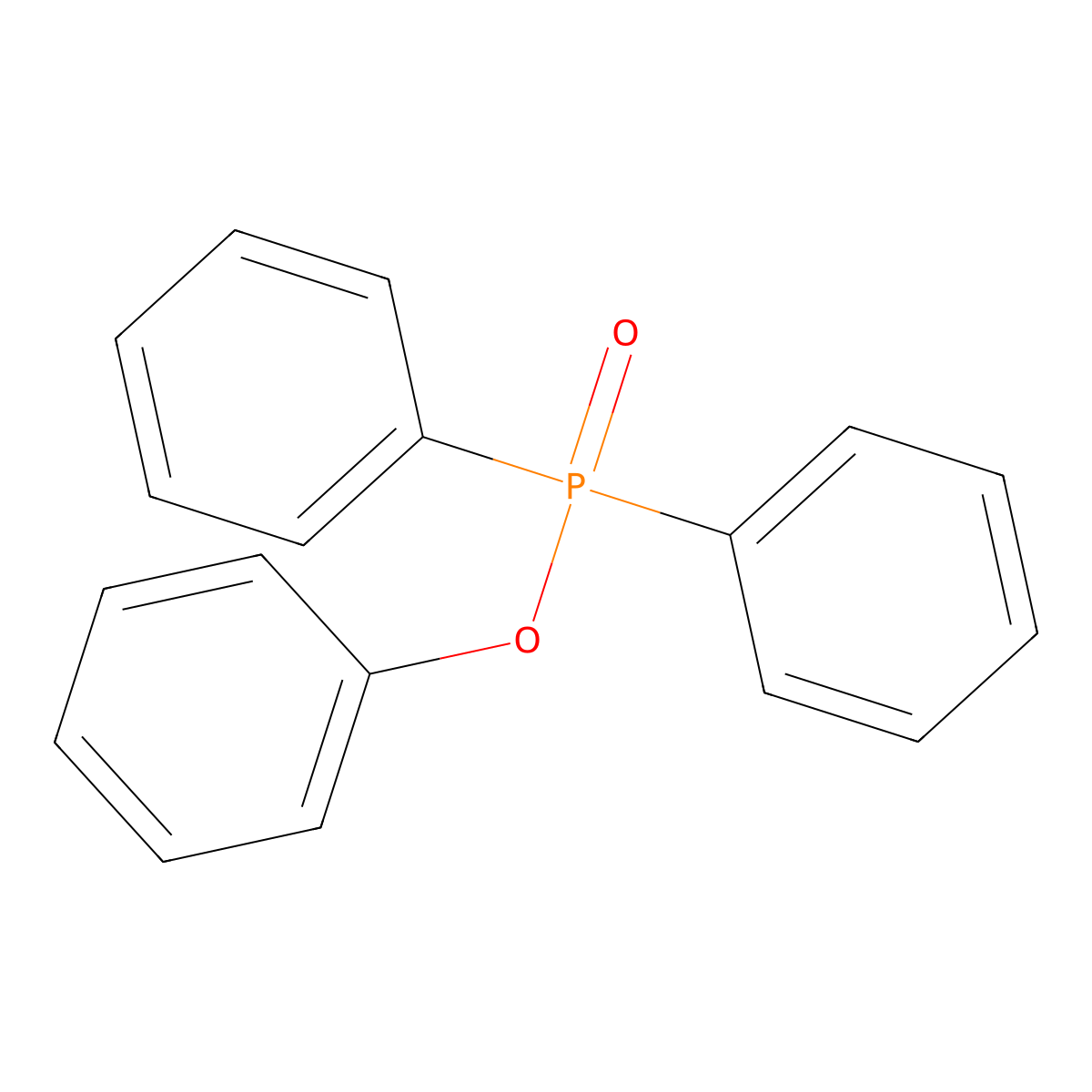 Phenyl P,P-diphenylphosphinate molecular structure, CAS 1706-96-3