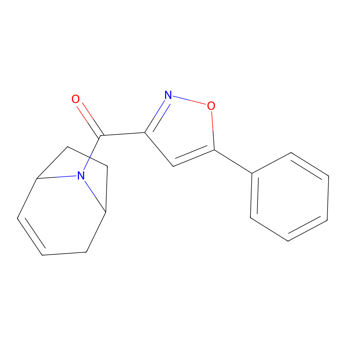 (1R,5S)-8-azabicyclo[3.2.1]oct-2-en-8-yl(5-phenylisoxazol-3-yl)methanone molecular structure, CAS 1706078-26-3