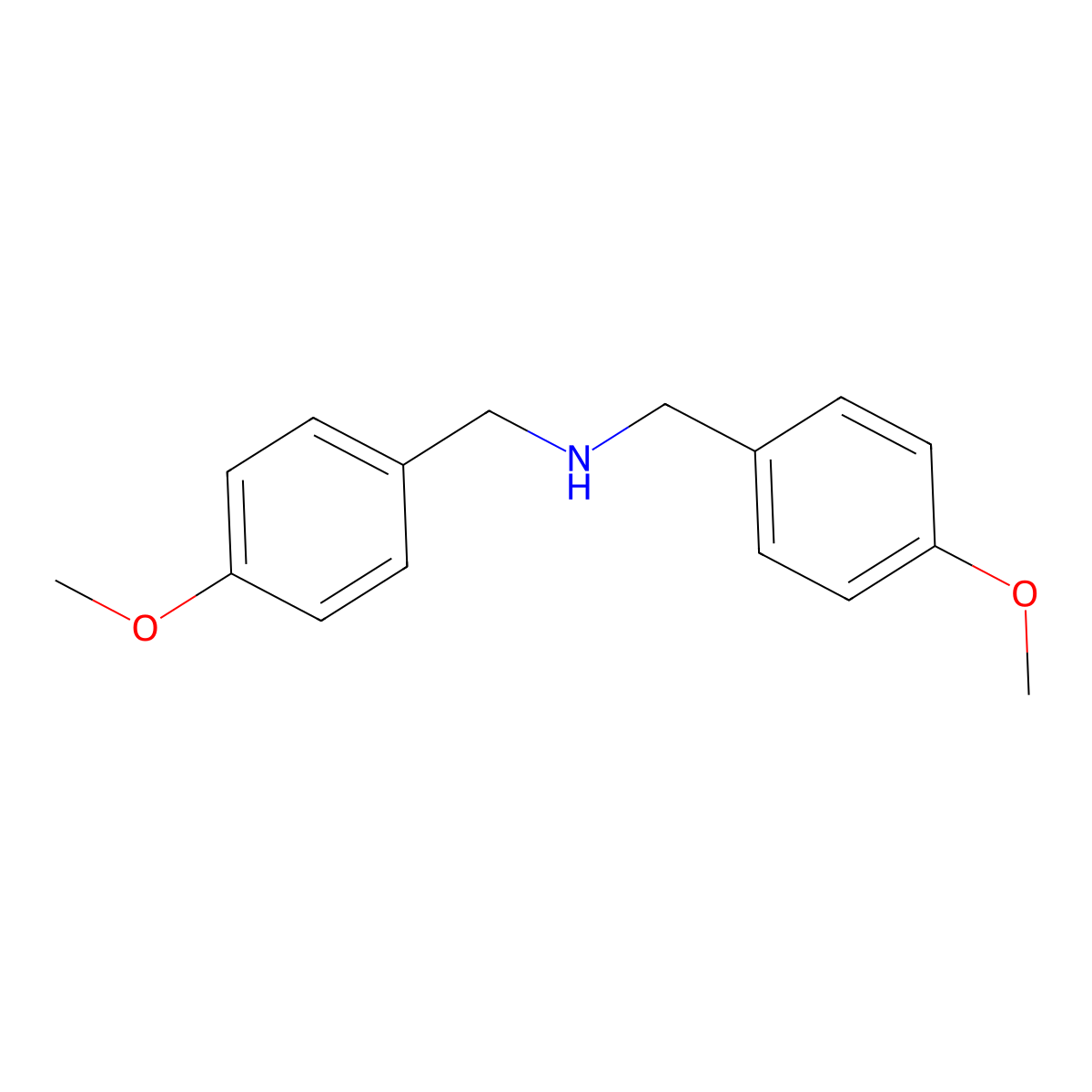 Bis(4-methoxybenzyl)amine molecular structure, CAS 17061-62-0