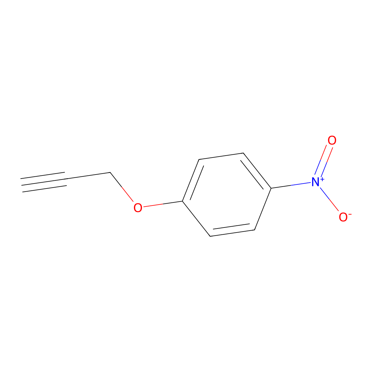 1-Nitro-4-(prop-2-ynyloxy)benzene molecular structure, CAS 17061-85-7