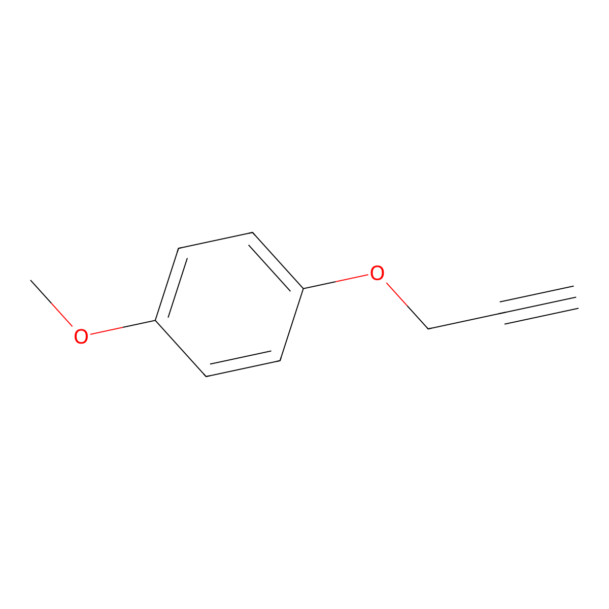 1-Methoxy-4-(prop-2-yn-1-yloxy)benzene molecular structure, CAS 17061-86-8