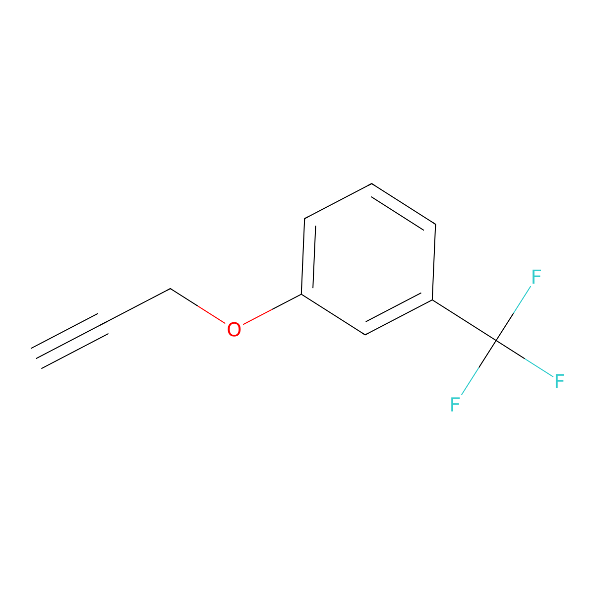 1-(Prop-2-yn-1-yloxy)-3-(trifluoromethyl)benzene molecular structure, CAS 17061-88-0