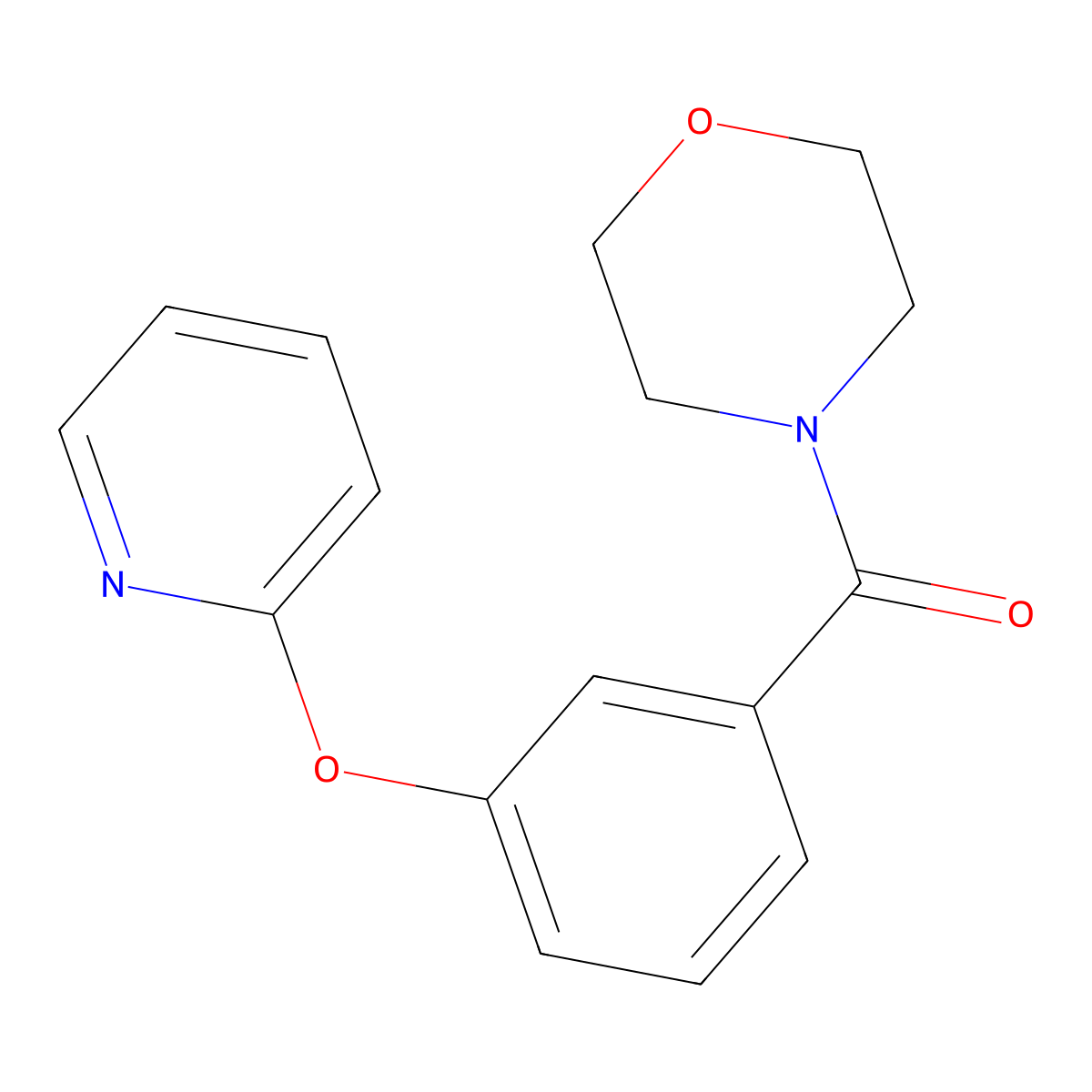 4-[3-(Pyridin-2-yloxy)benzoyl]morpholine molecular structure, CAS 1706146-09-9