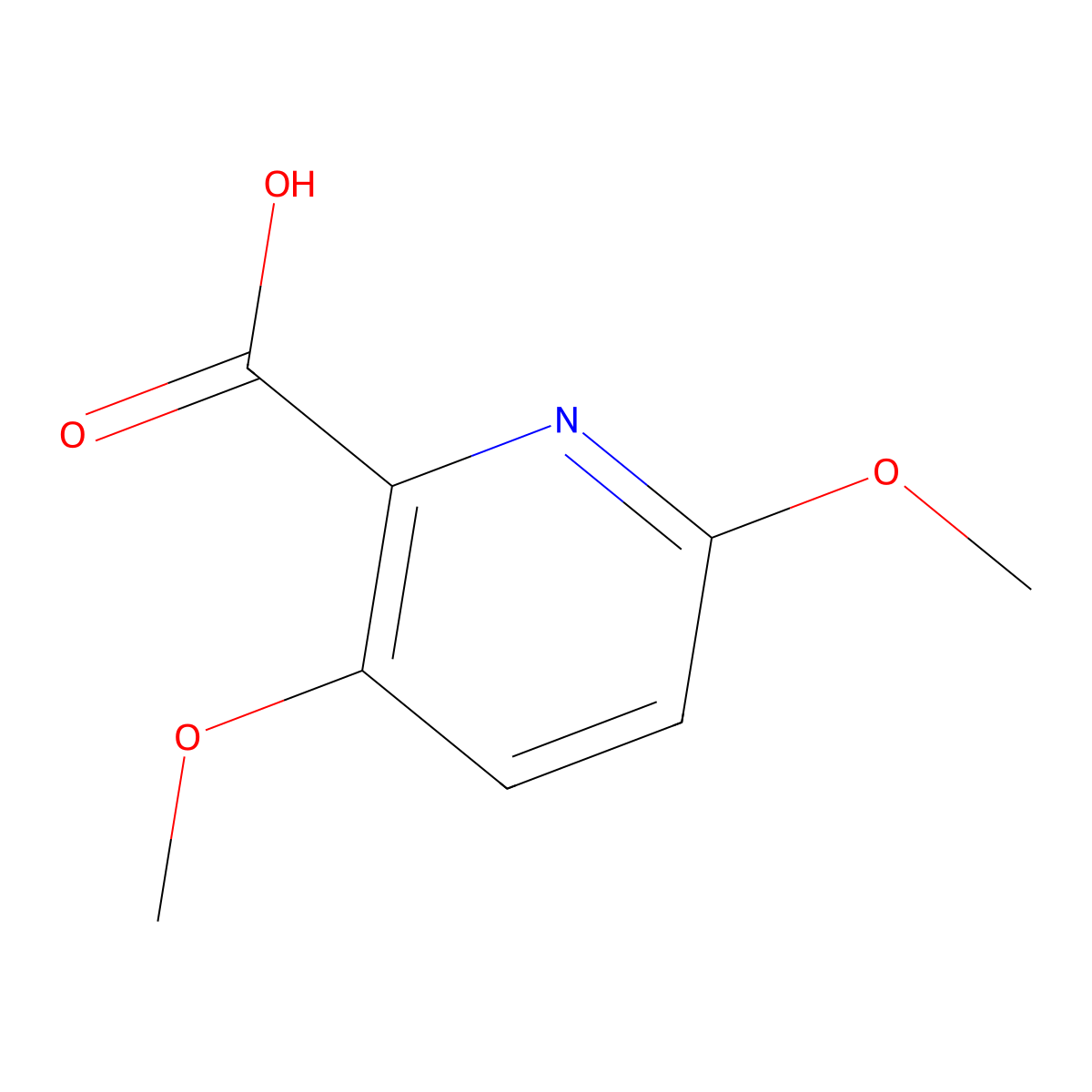3,6-Dimethoxypyridine-2-carboxylic acid molecular structure, CAS 170621-89-3