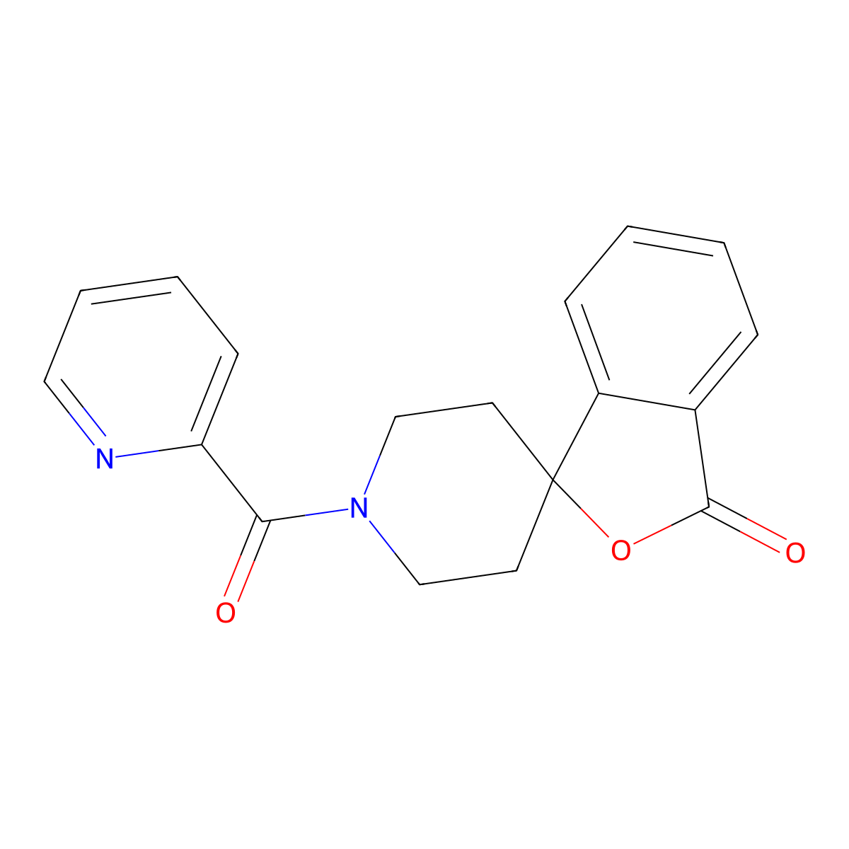 1'-(pyridine-2-carbonyl)-3H-spiro[2-benzofuran-1,4'-piperidine]-3-one molecular structure, CAS 1706214-00-7