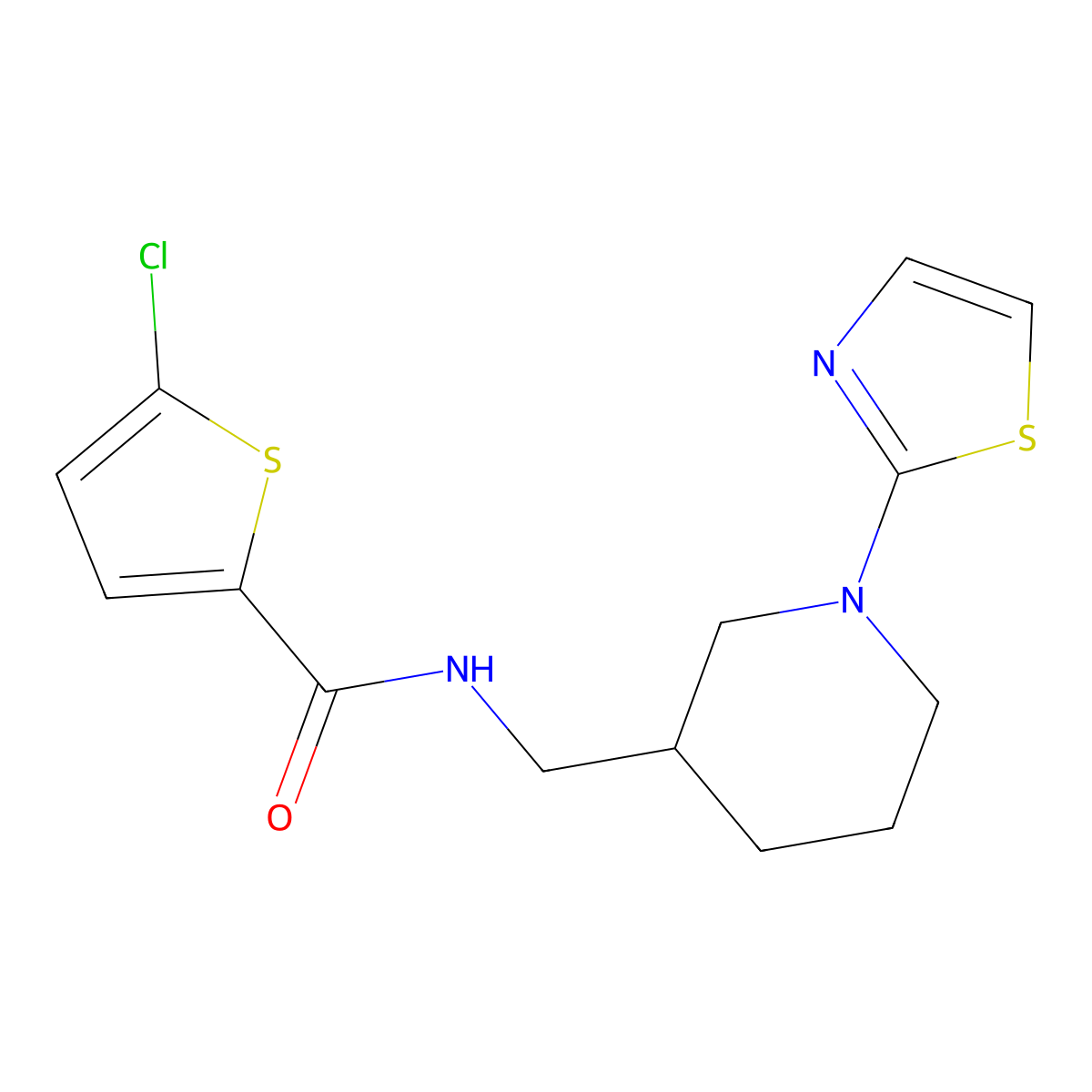5-chloro-N-((1-(thiazol-2-yl)piperidin-3-yl)methyl)thiophene-2-carboxamide molecular structure, CAS 1706216-87-6
