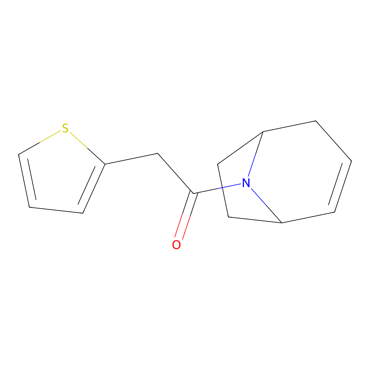 1-((1R,5S)-8-azabicyclo[3.2.1]oct-2-en-8-yl)-2-(thiophen-2-yl)ethanone molecular structure, CAS 1706275-92-4