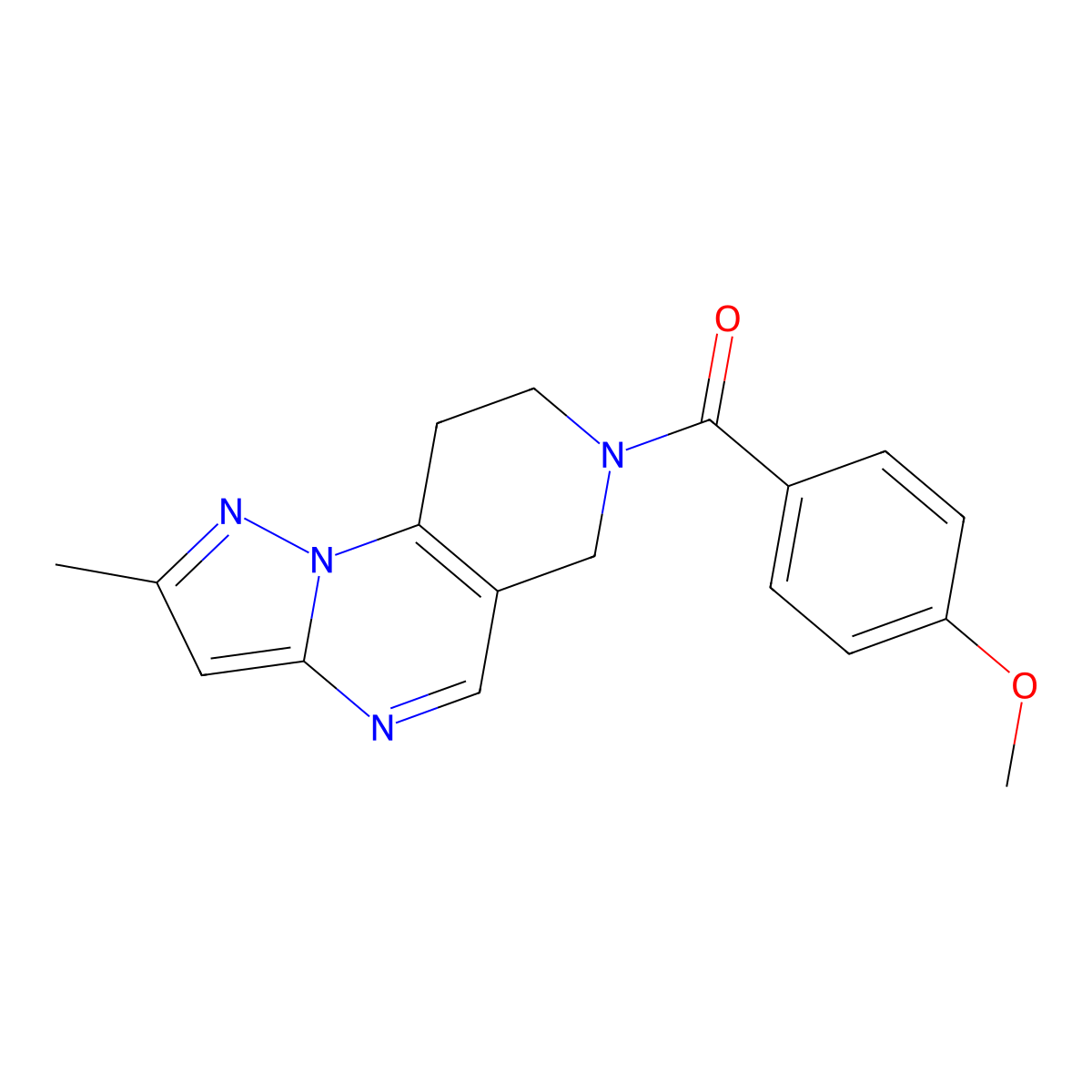 11-(4-Methoxybenzoyl)-4-methyl-2,3,7,11-tetraazatricyclo[7.4.0.0^{2,6}]trideca-1(9),3,5,7-tetraene molecular structure, CAS 1706291-14-6