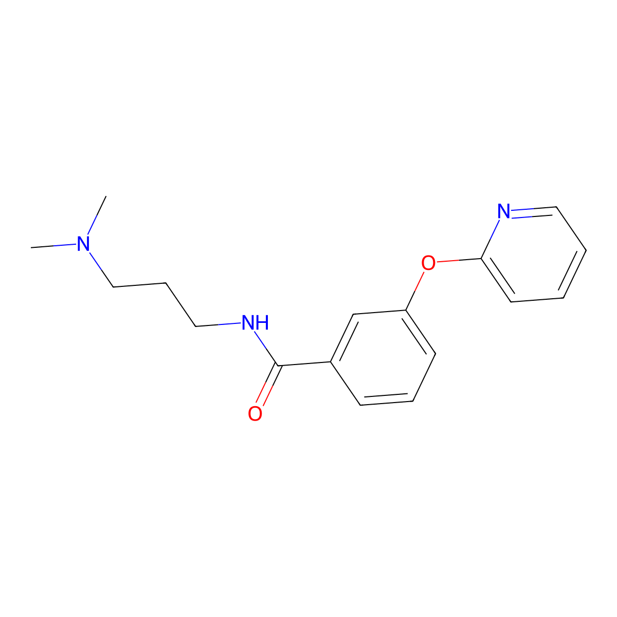 N-[3-(dimethylamino)propyl]-3-(pyridin-2-yloxy)benzamide molecular structure, CAS 1706377-17-4