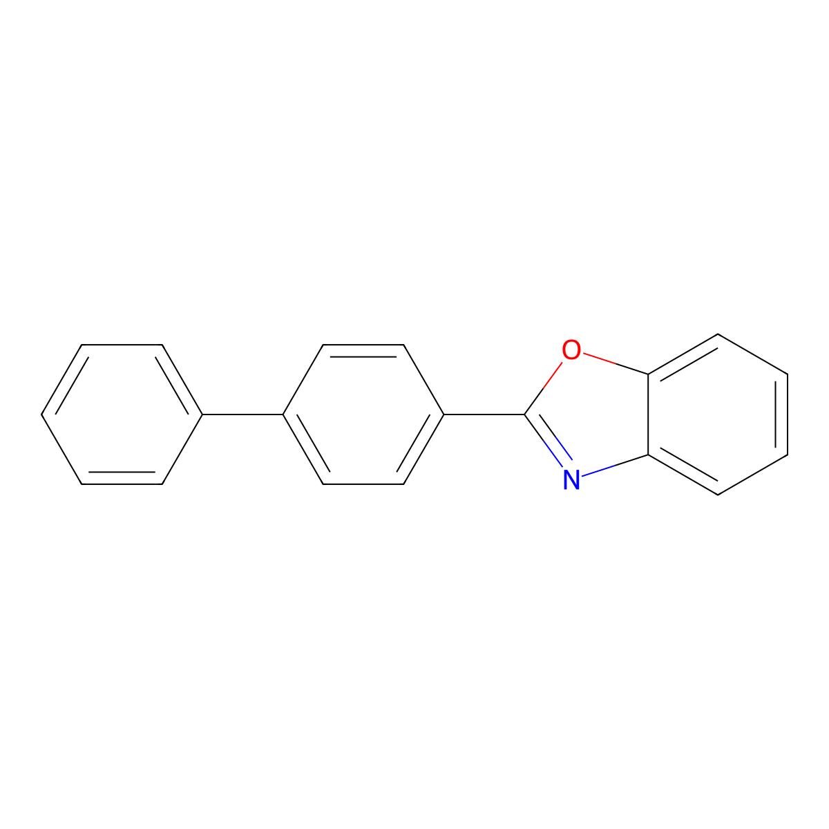 2-([1,1'-Biphenyl]-4-yl)benzo[d]oxazole molecular structure, CAS 17064-45-8