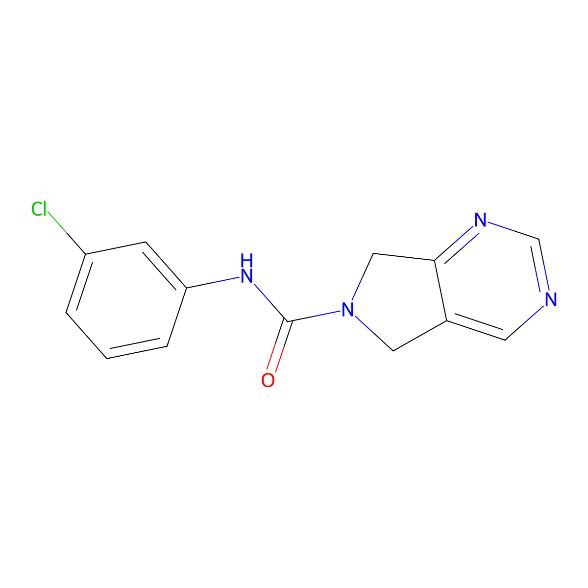 N-(3-chlorophenyl)-5H-pyrrolo[3,4-d]pyrimidine-6(7H)-carboxamide molecular structure, CAS 1706415-15-7