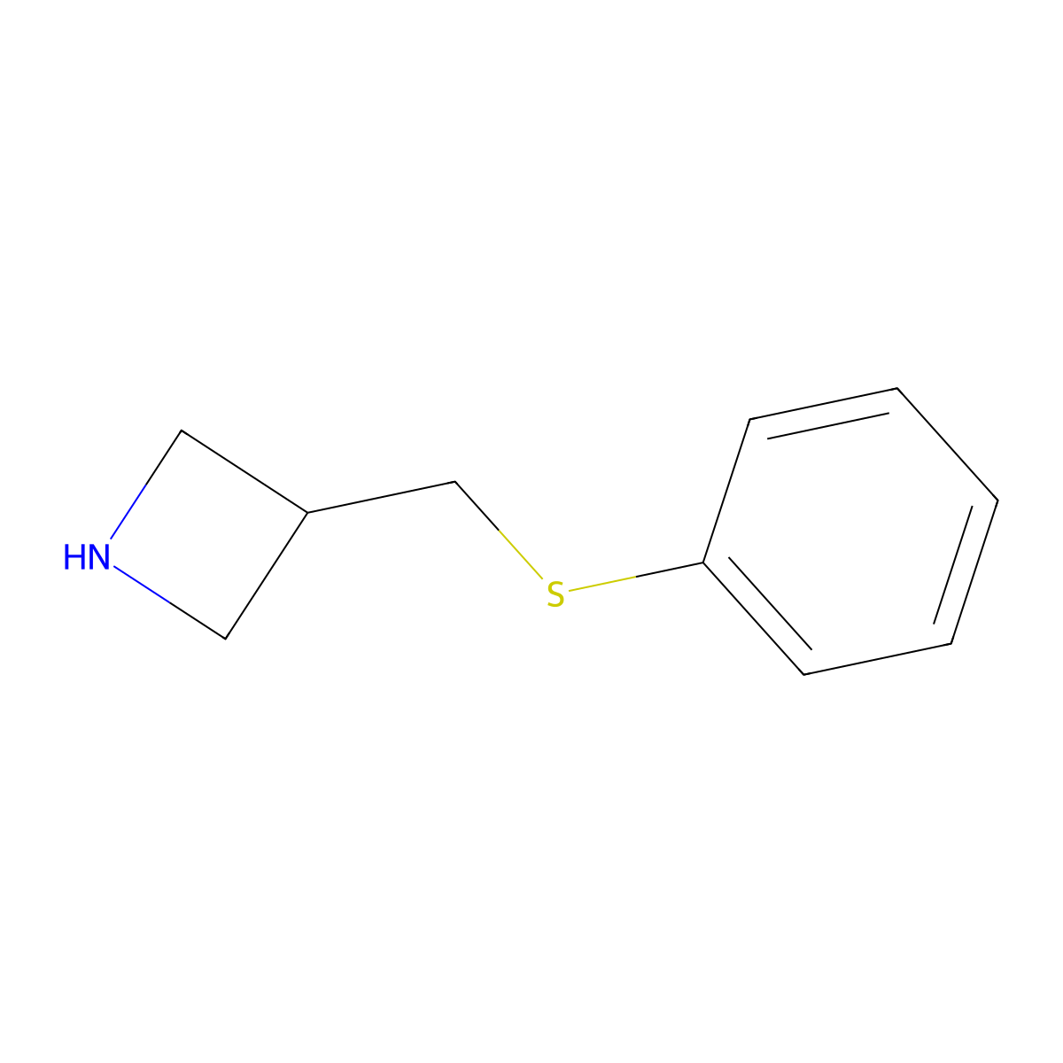3-[(Phenylsulfanyl)methyl]azetidine molecular structure, CAS 1706428-81-0