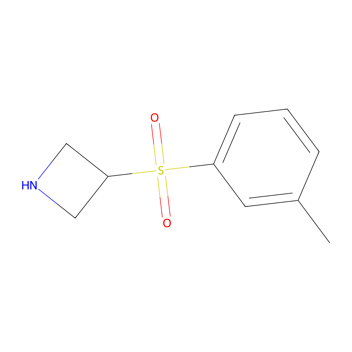 3-(3-Methylbenzenesulfonyl)azetidine molecular structure, CAS 1706429-20-0