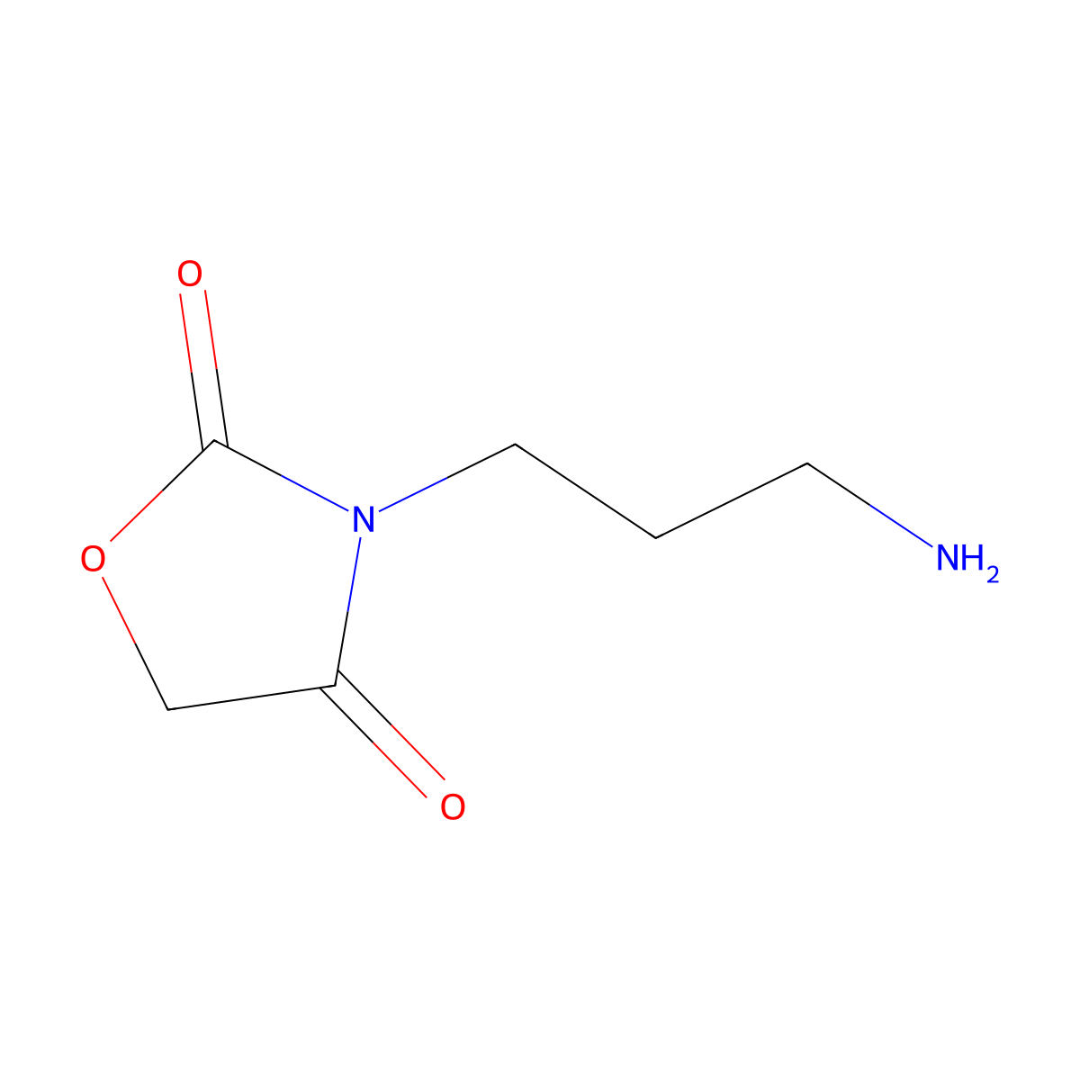 3-(3-Aminopropyl)-1,3-oxazolidine-2,4-dione molecular structure, CAS 1706429-42-6