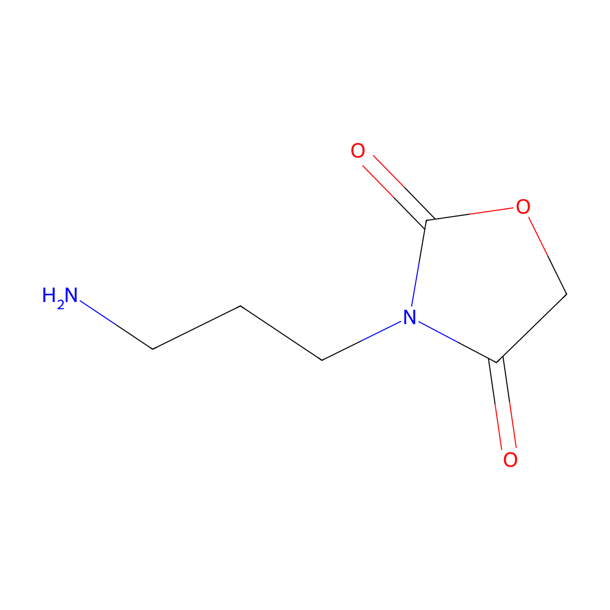 3-(3-Aminopropyl)-1,3-oxazolidine-2,4-dione molecular structure, CAS 1706429-42-6