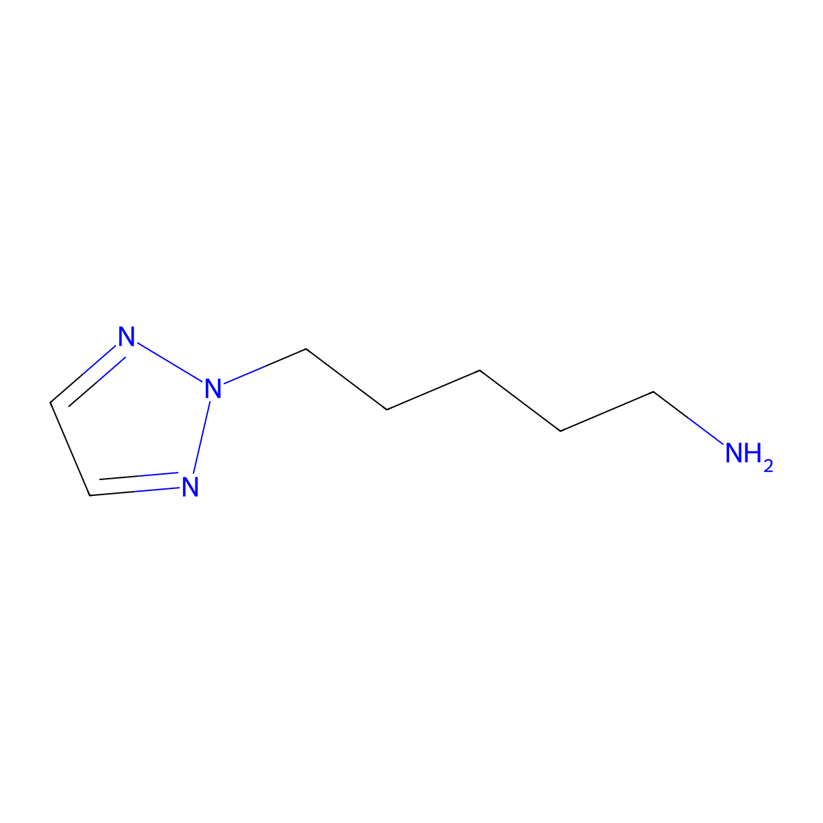5-(2H-1,2,3-Triazol-2-yl)pentan-1-amine molecular structure, CAS 1706429-44-8