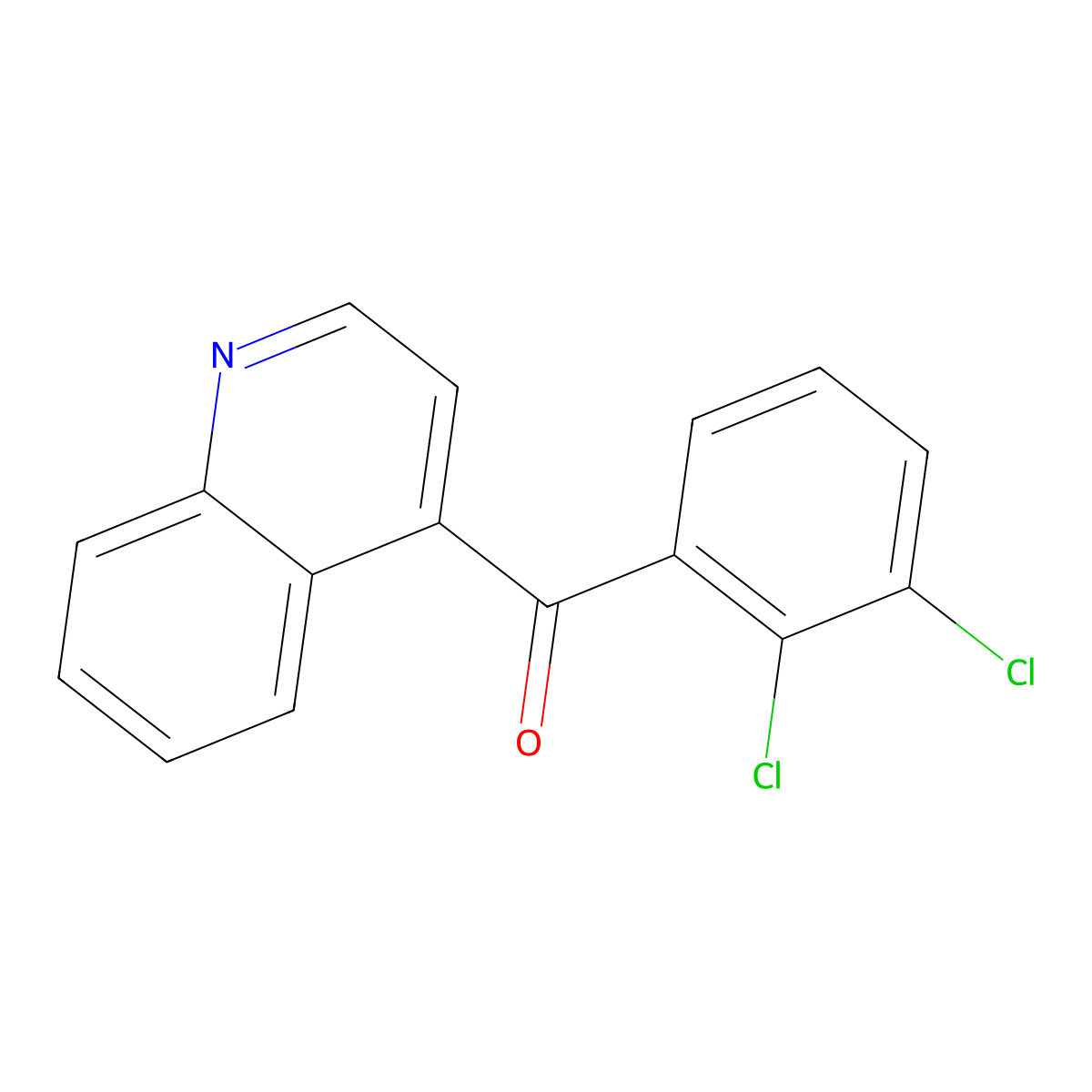 (2,3-Dichlorophenyl)(quinolin-4-yl)methanone molecular structure, CAS 1706429-88-0