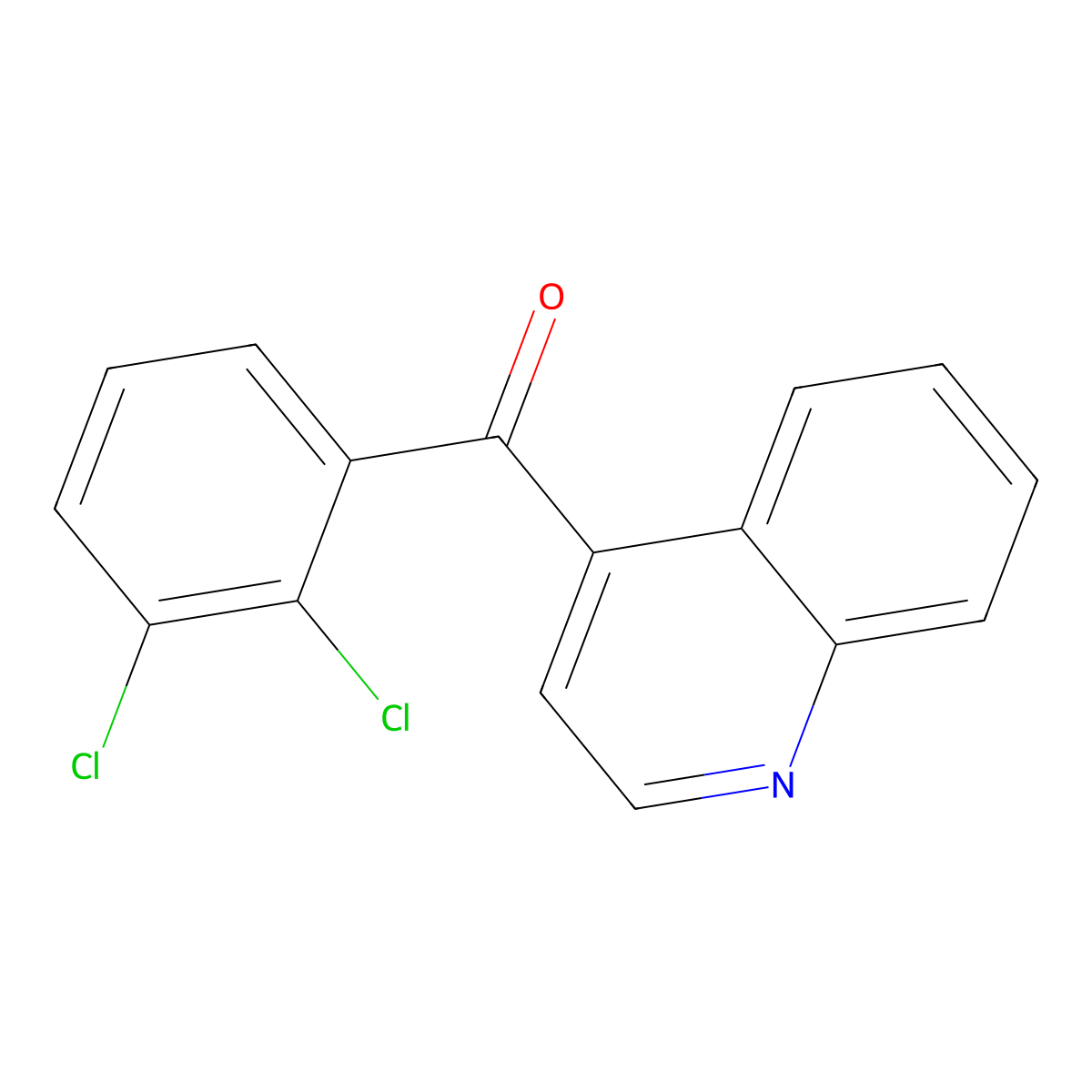 (2,3-Dichlorophenyl)(quinolin-4-yl)methanone molecular structure, CAS 1706429-88-0
