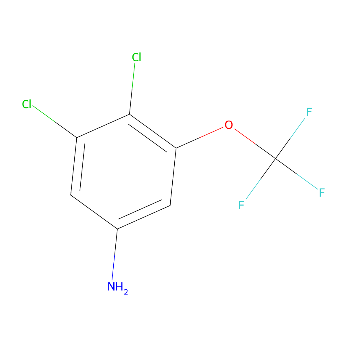 3,4-Dichloro-5-(trifluoromethoxy)aniline molecular structure, CAS 1706430-28-5