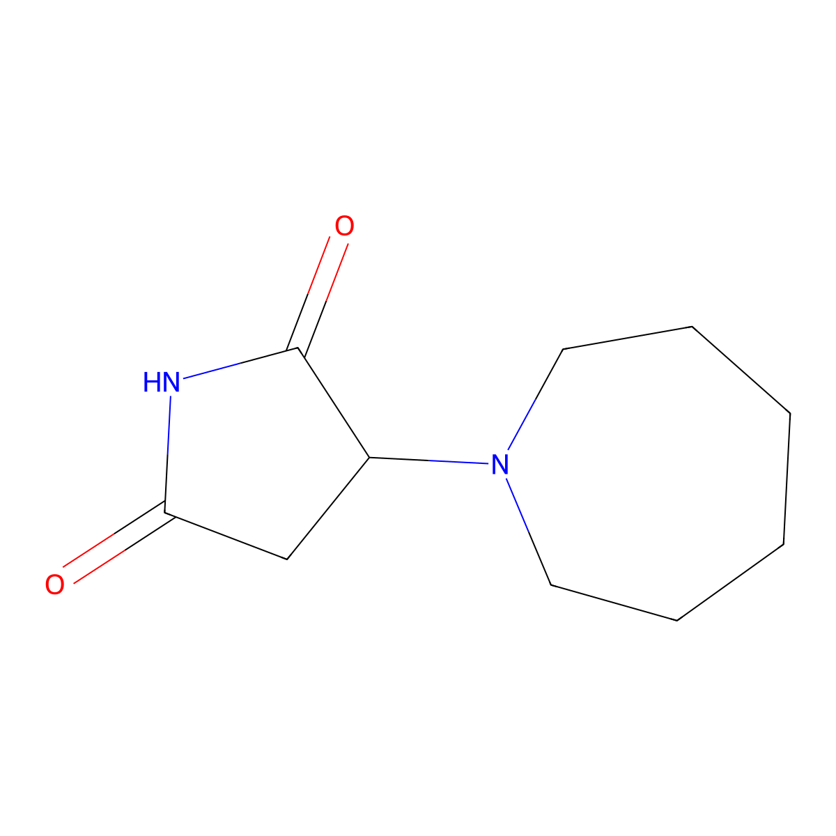 3-Azepan-1-ylpyrrolidine-2,5-dione molecular structure, CAS 1706431-02-8