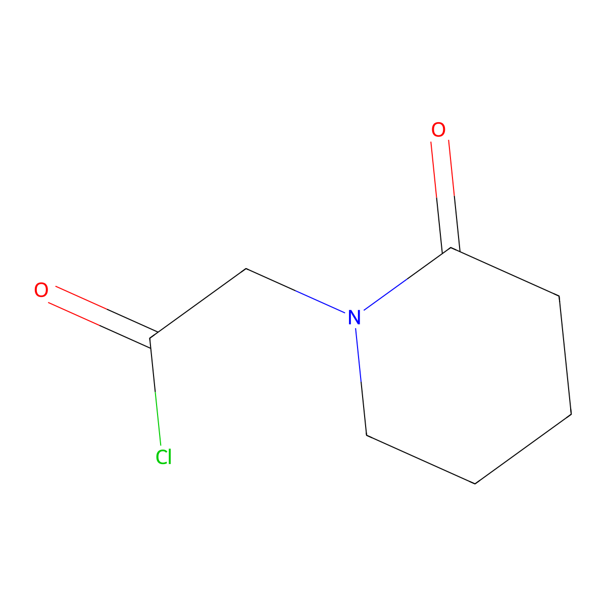 (2-Oxopiperidin-1-yl)acetyl chloride molecular structure, CAS 1706431-22-2