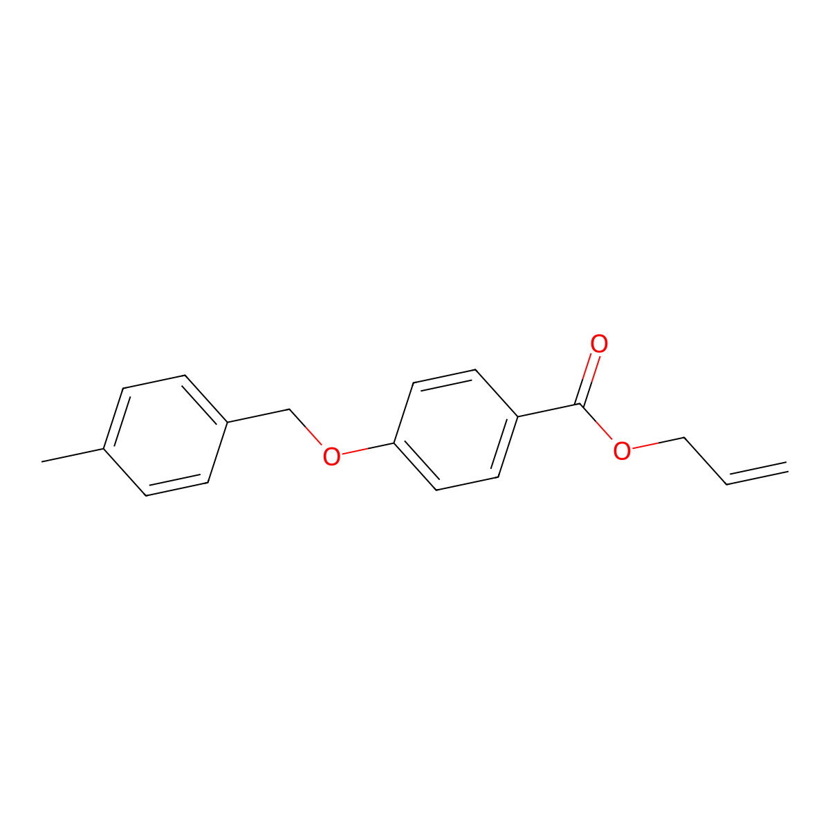 Allyl 4-[(4-methylbenzyl)oxy]benzoate molecular structure, CAS 1706431-37-9