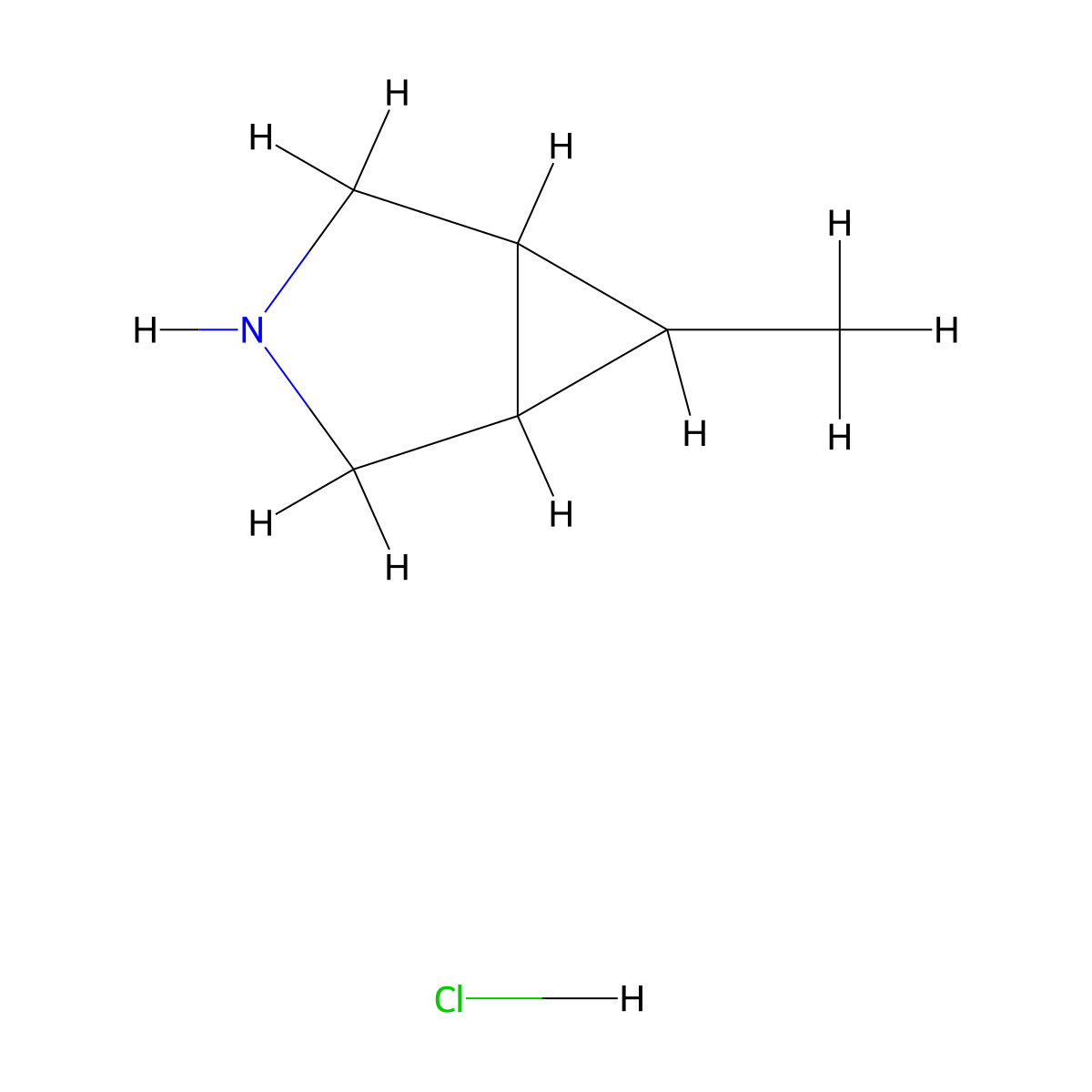 6-Methyl-3-azabicyclo[3.1.0]hexane hydrochloride molecular structure, CAS 1706431-47-1