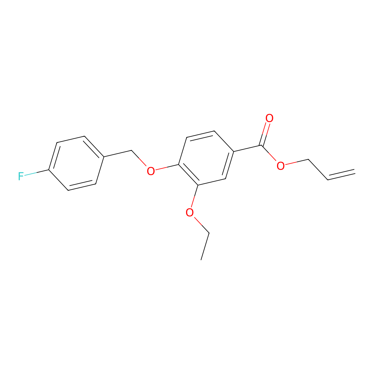 Allyl 3-ethoxy-4-[(4-fluorobenzyl)oxy]benzoate molecular structure, CAS 1706431-68-6