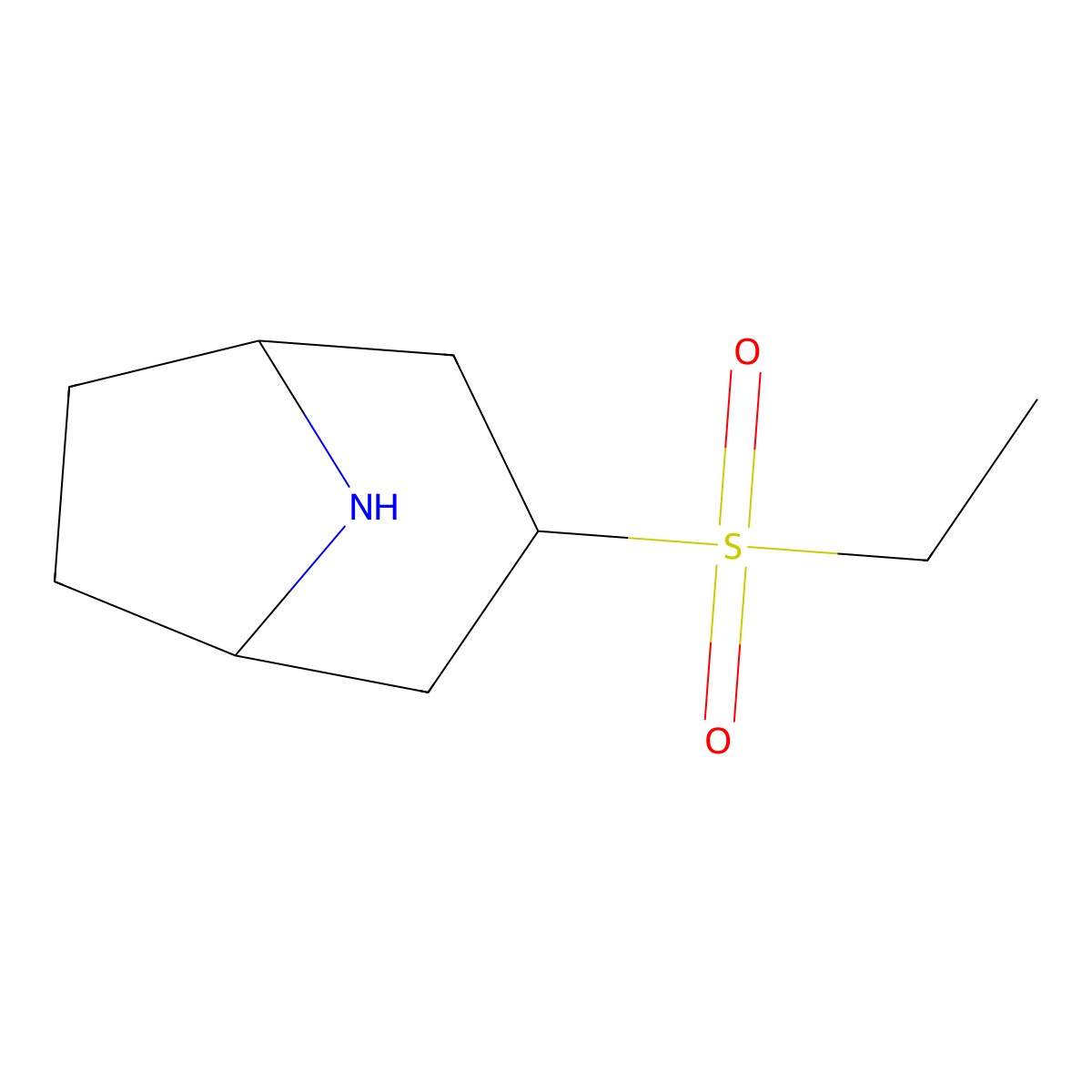 3-(Ethanesulfonyl)-8-azabicyclo[3.2.1]octane molecular structure, CAS 1706431-81-3