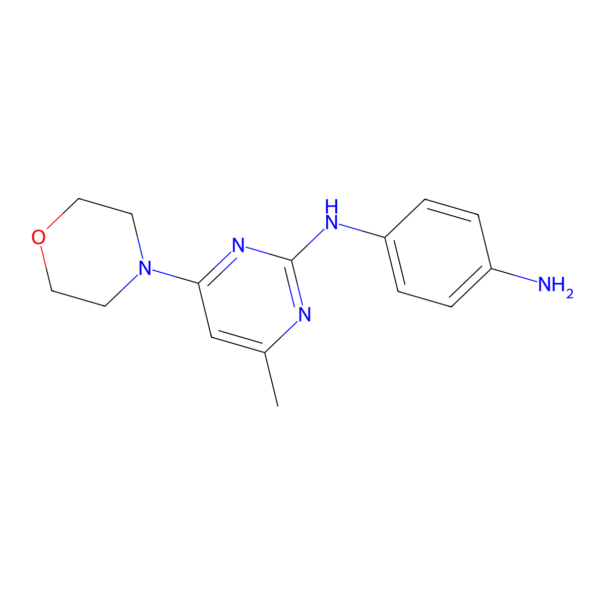 N1-(4-Methyl-6-morpholinopyrimidin-2-yl)benzene-1,4-diamine molecular structure, CAS 1706431-98-2