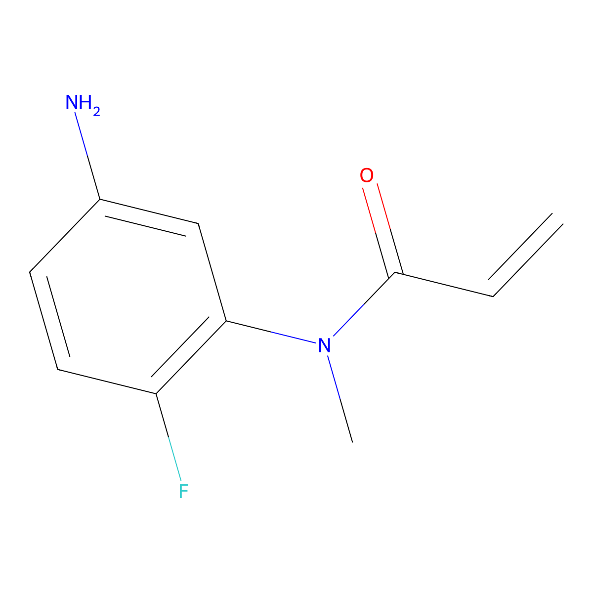 N-(5-Amino-2-fluorophenyl)-N-methylacrylamide molecular structure, CAS 1706432-00-9