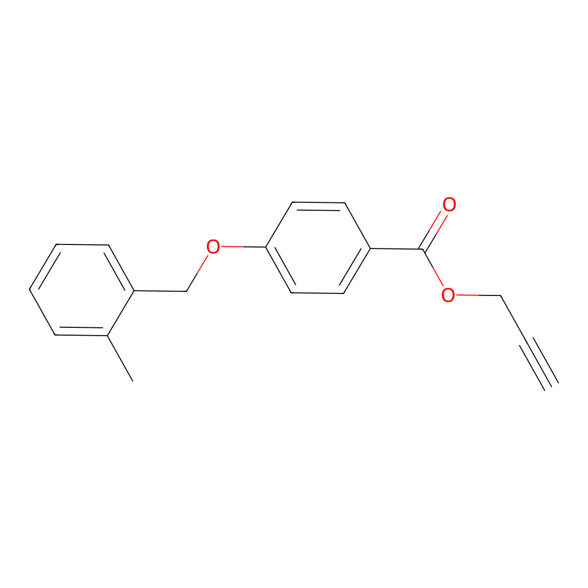 2-Propyn-1-yl 4-[(2-methylphenyl)methoxy]benzoate molecular structure, CAS 1706433-49-9