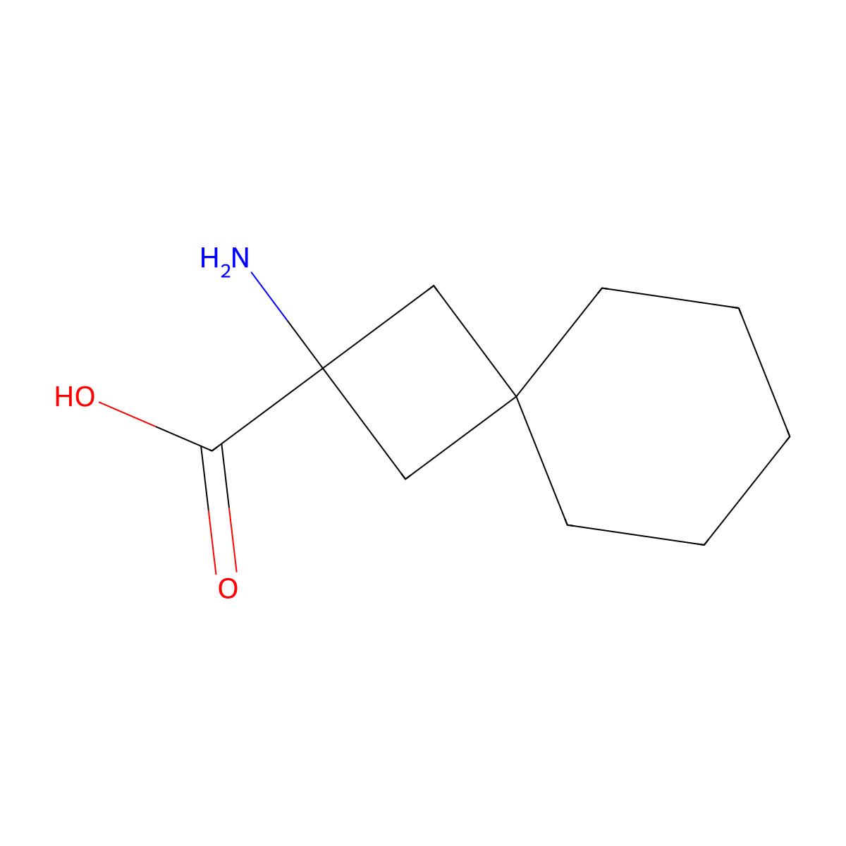 2-Aminospiro[3.5]nonane-2-carboxylic acid molecular structure, CAS 1706434-87-8