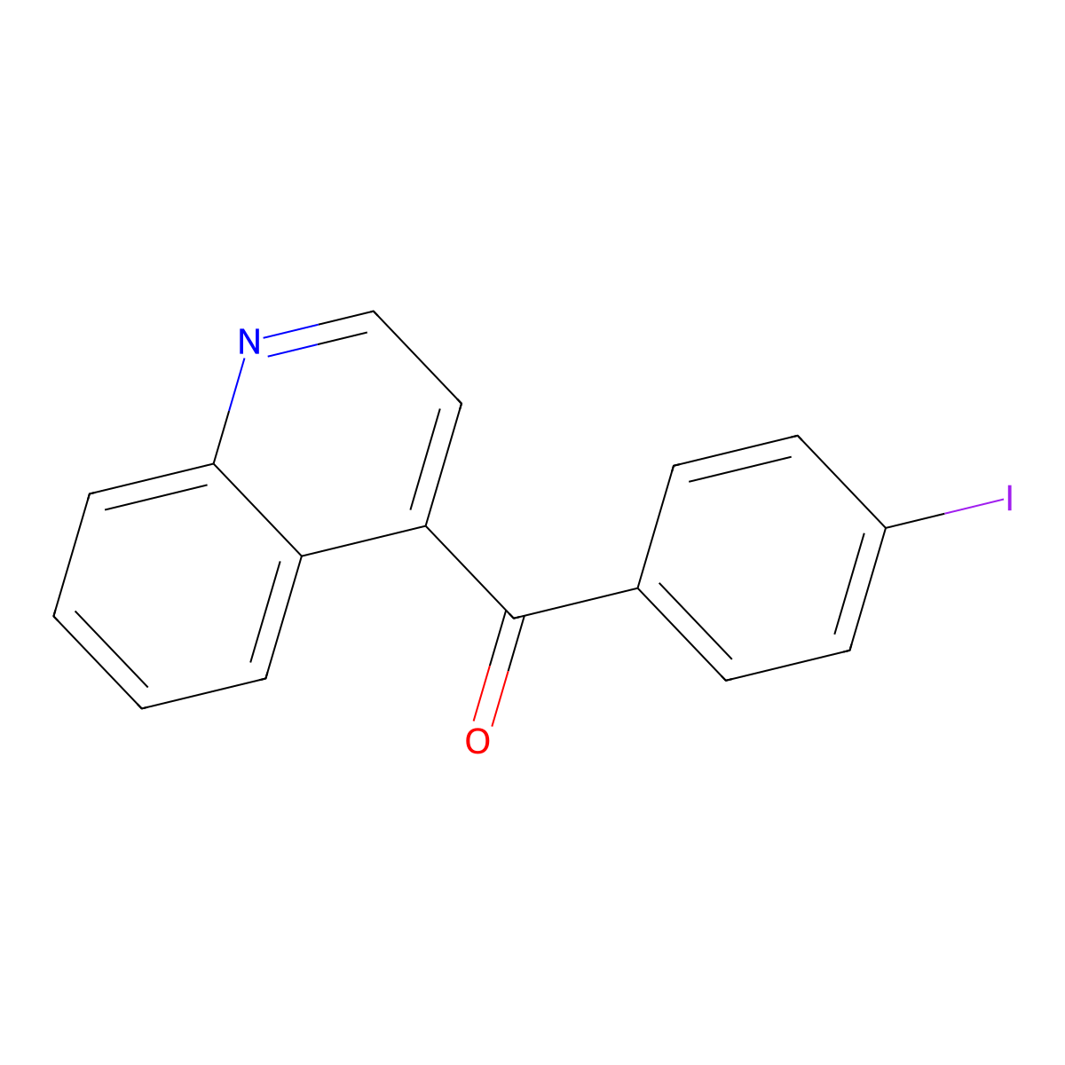 4-(4-Iodobenzoyl)quinoline molecular structure, CAS 1706435-87-1