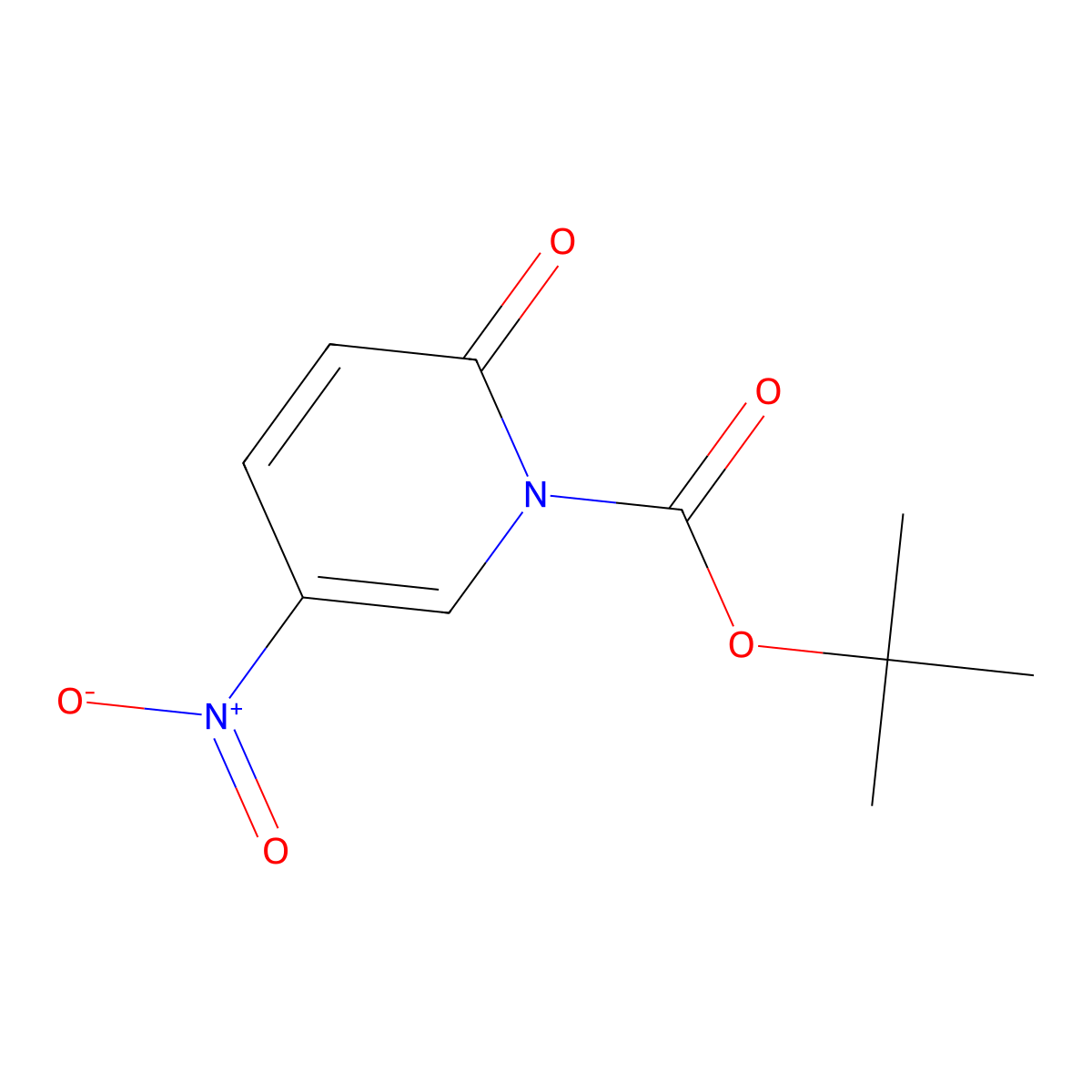 tert-Butyl 5-nitro-2-oxopyridine-1(2H)-carboxylate molecular structure, CAS 1706436-34-1