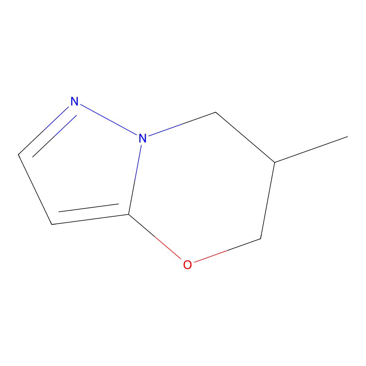 6-Methyl-6,7-dihydro-5H-pyrazolo[5,1-b][1,3]oxazine molecular structure, CAS 1706438-18-7