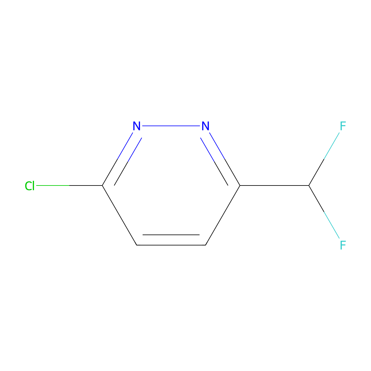 3-Chloro-6-(difluoromethyl)pyridazine molecular structure, CAS 1706439-95-3
