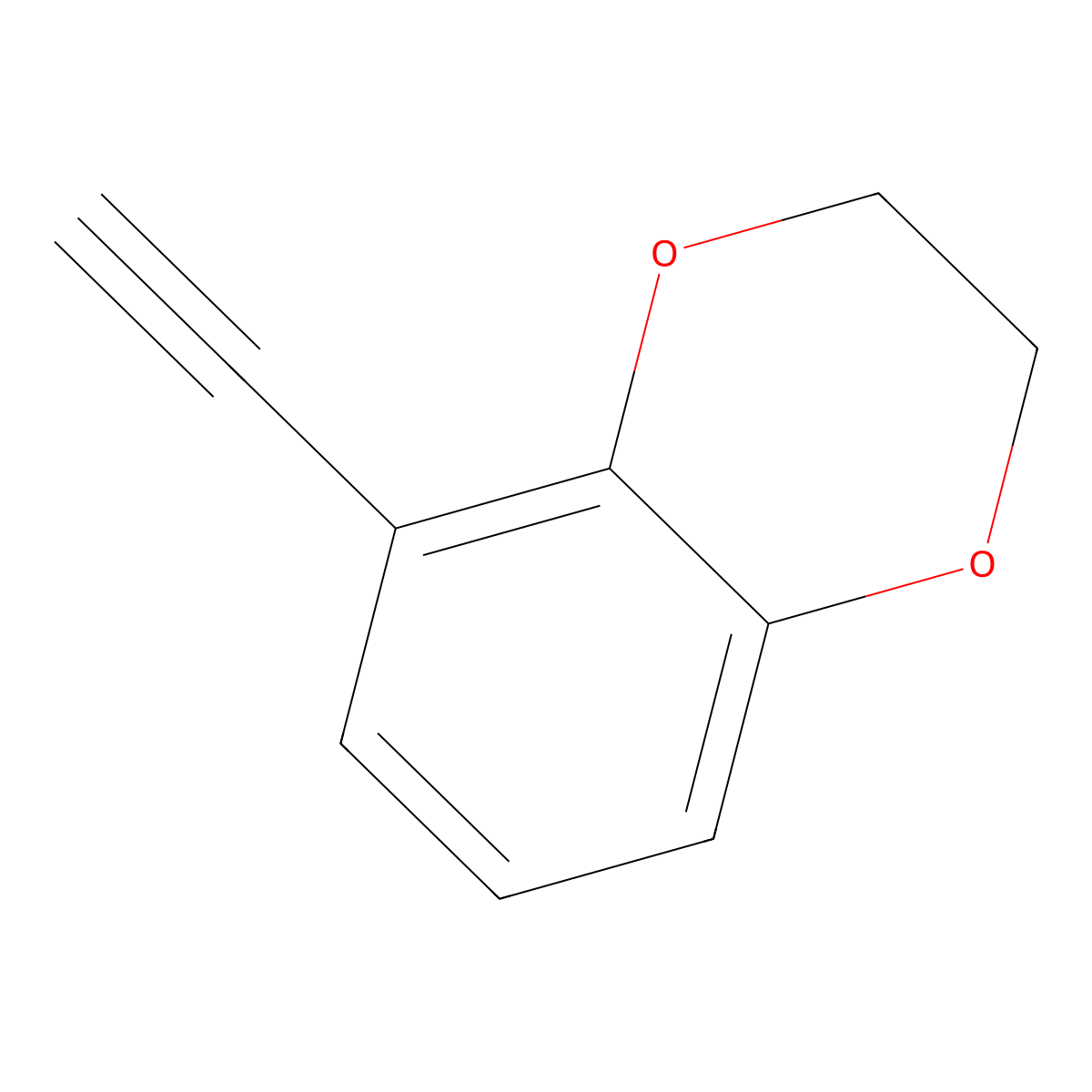 5-Ethynyl-2,3-dihydrobenzo[b][1,4]dioxine molecular structure, CAS 1706440-07-4