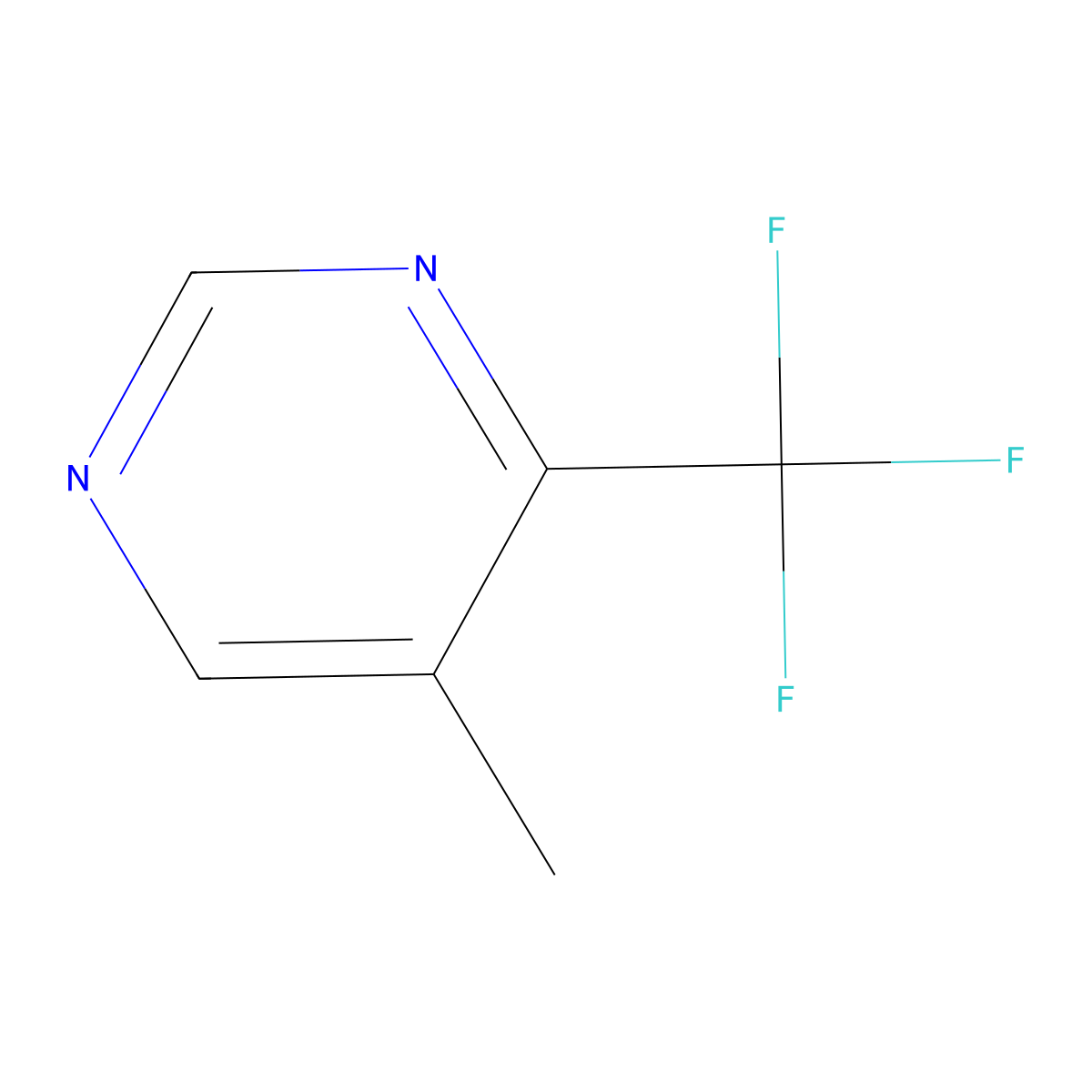 5-Methyl-4-trifluoromethyl-pyrimidine molecular structure, CAS 1706440-73-4