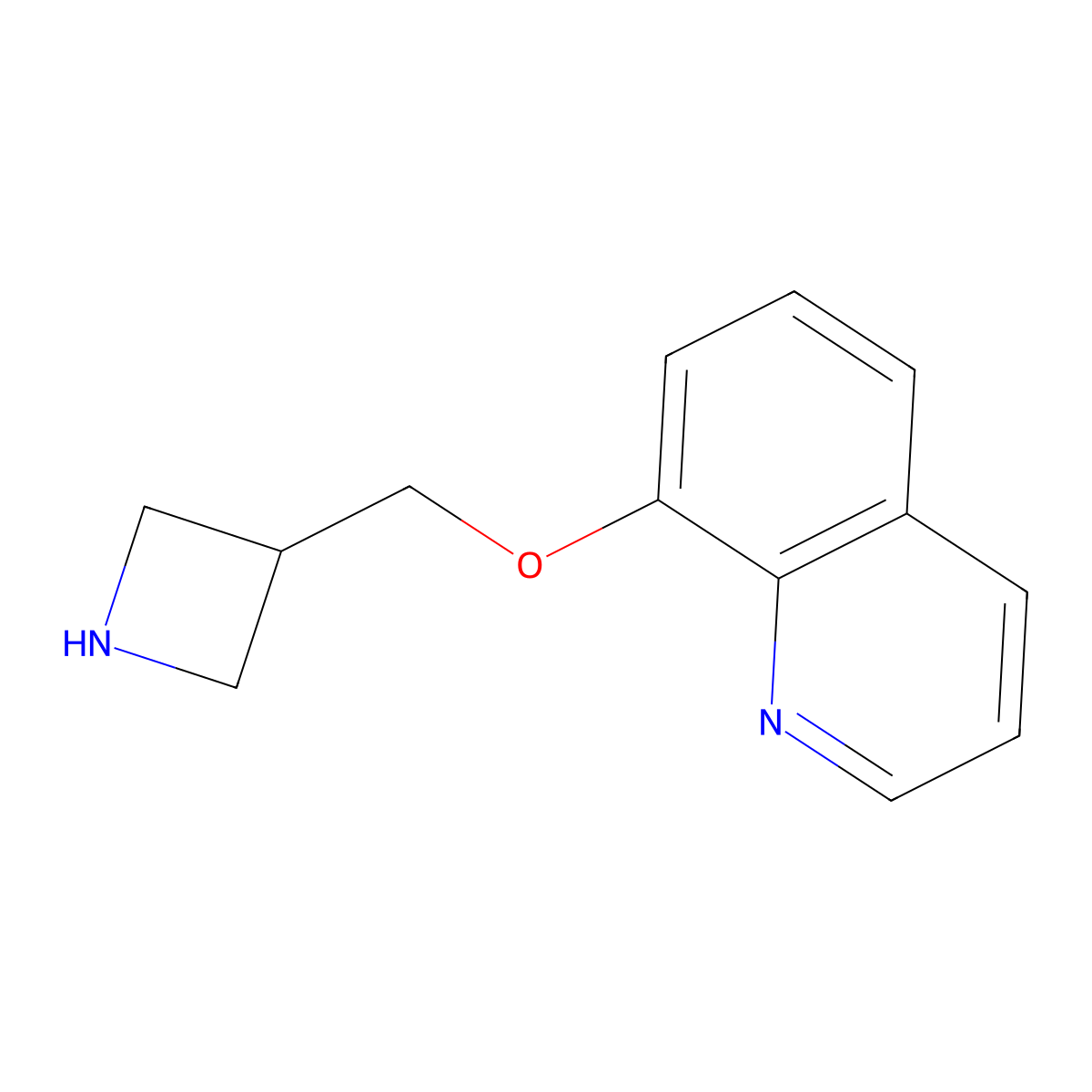 8-[(Azetidin-3-yl)methoxy]quinoline molecular structure, CAS 1706441-23-7