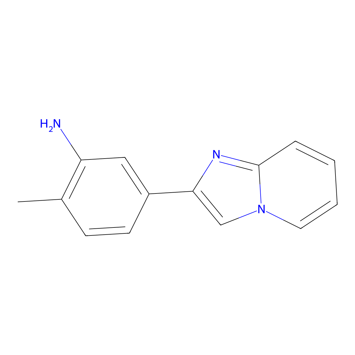 5-(Imidazo[1,2-a]pyridin-2-yl)-2-methylaniline molecular structure, CAS 1706441-66-8