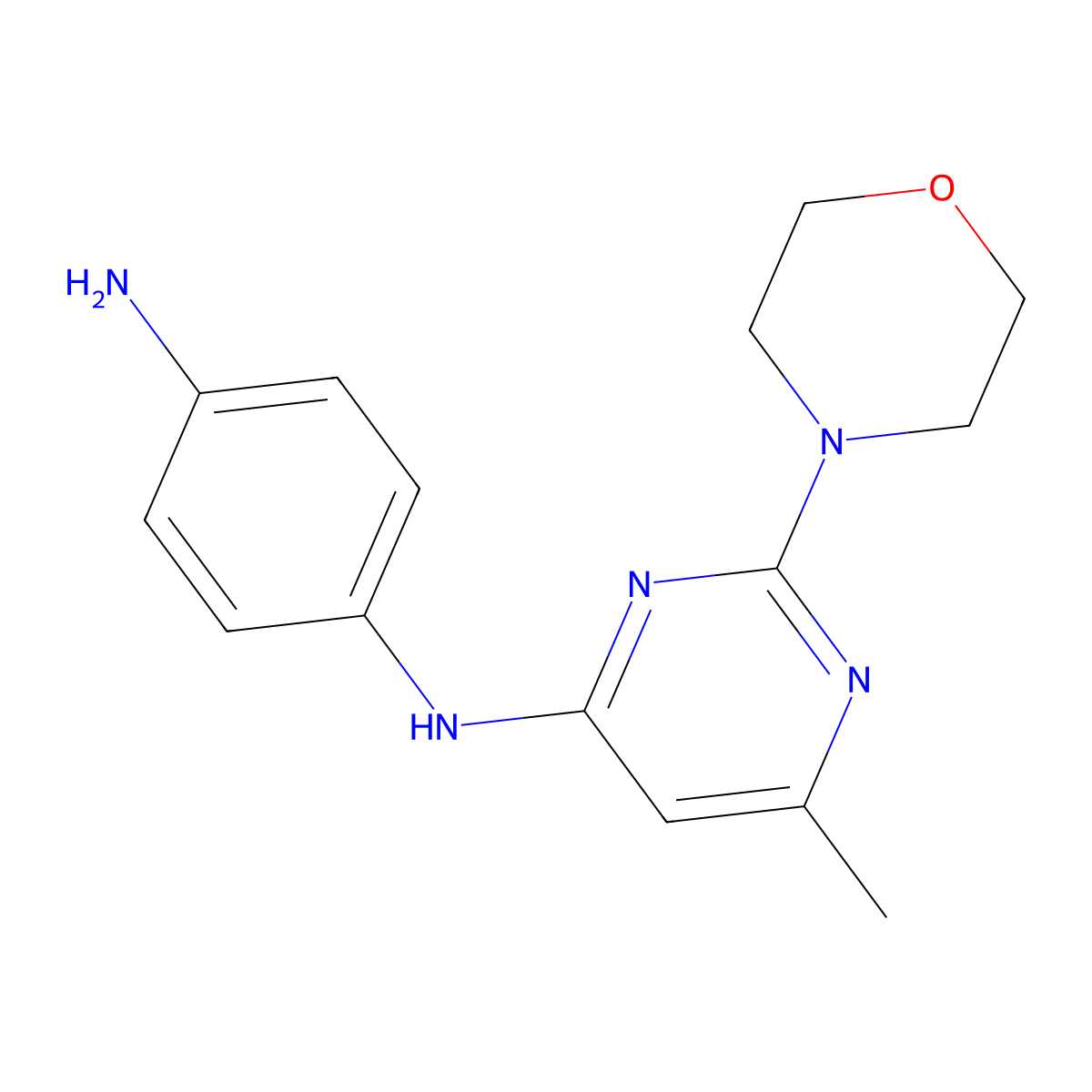 N1-(6-Methyl-2-morpholinopyrimidin-4-yl)benzene-1,4-diamine molecular structure, CAS 1706442-79-6