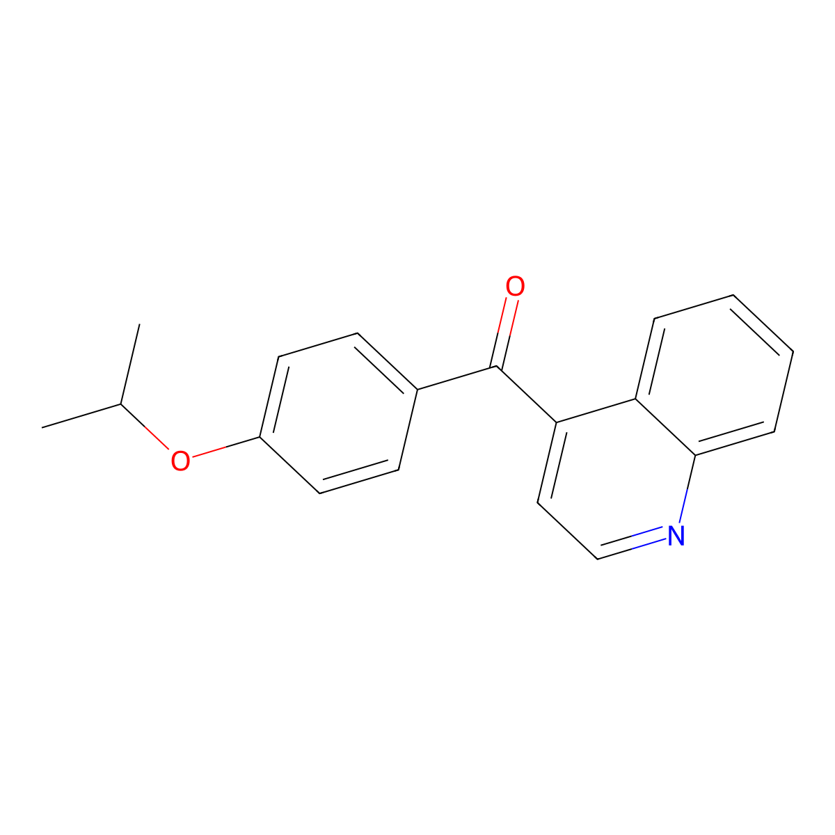 4-(4-Isopropoxybenzoyl)quinoline molecular structure, CAS 1706443-70-0