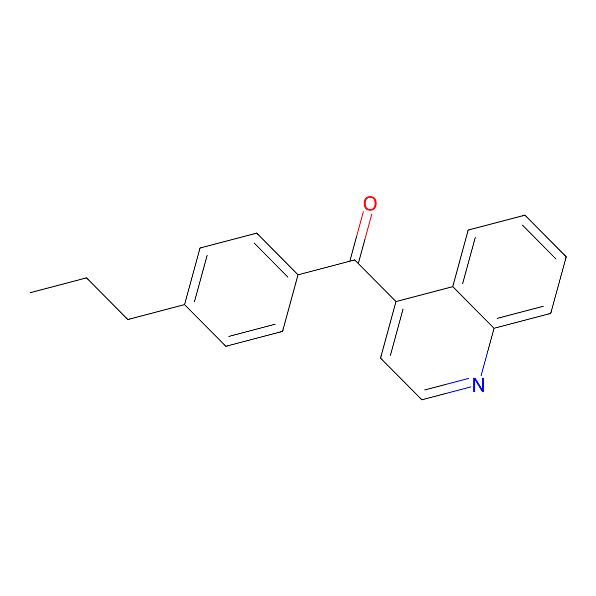 4-(4-Propylbenzoyl)quinoline molecular structure, CAS 1706443-97-1