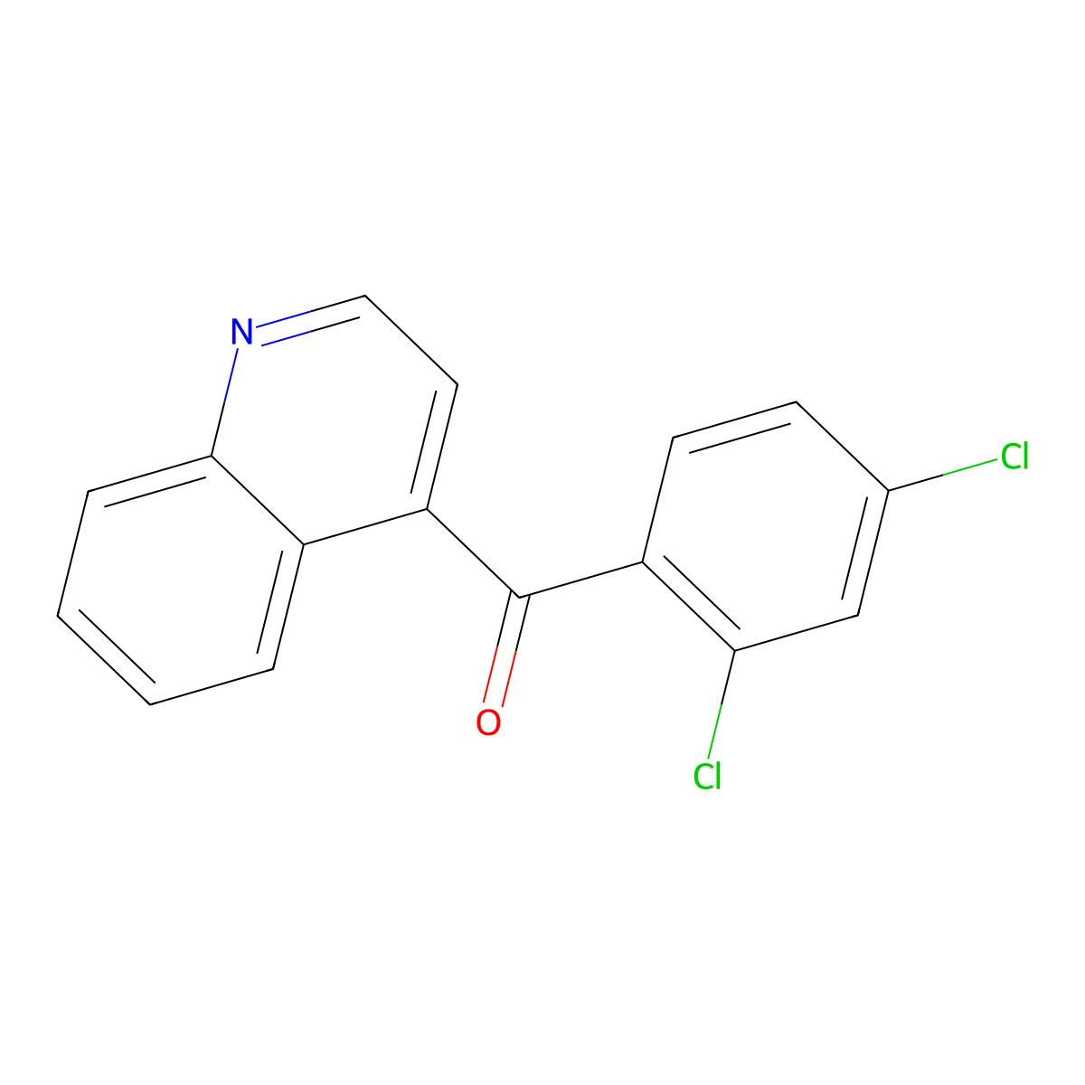 4-(2,4-Dichlorobenzoyl)quinoline molecular structure, CAS 1706444-36-1